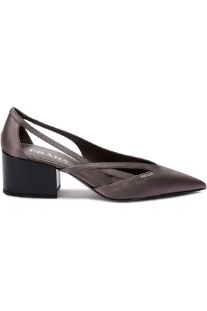 Prada Pumps mit Cut-Out aus Satin 55mm