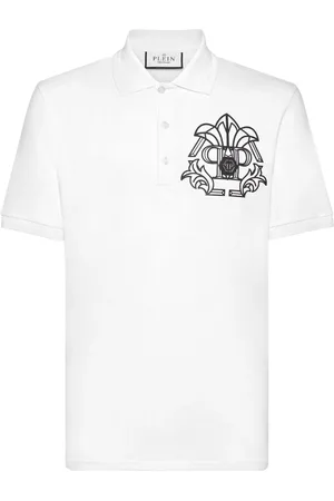 Philipp Plein Poloshirt mit Skull and Bones-Print
