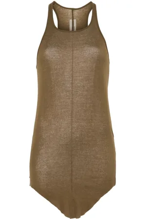 Rick Owens Fein geripptes Trägershirt