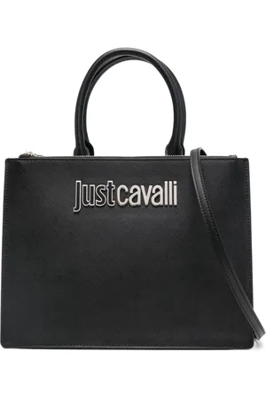 Roberto Cavalli Handtasche mit Logo-Applikation