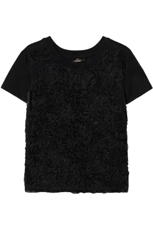 Twin-Set T-Shirt mit Blumenstickerei