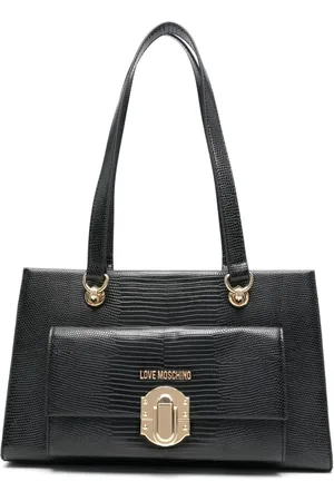 Moschino Handtasche mit Logo-Applikation