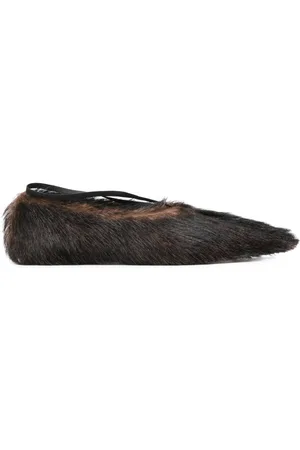 Plan C Ballerinas mit Pelz