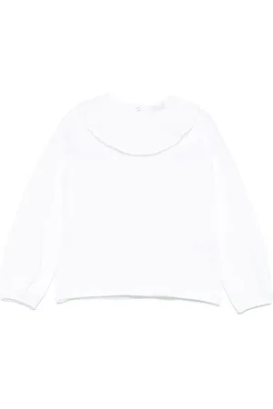 MISS GRANT Bluse mit plissiertem Kragen