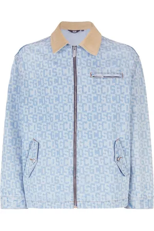 GCDS Harrington Jeansjacke mit Monogramm