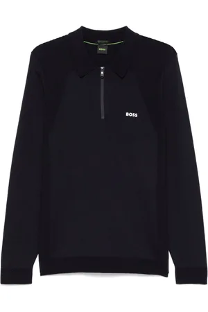 HUGO BOSS Poloshirt mit gummiertem Logo