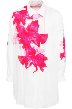 YOHJI YAMAMOTO Hemd mit Blumen-Print