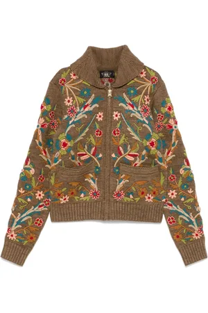 Ralph Lauren Cardigan mit Blumenstickerei