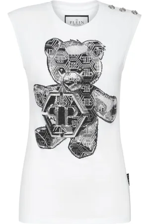 Philipp Plein Top mit Kristallen