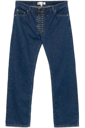 Ludovic De Saint Sernin Straight-Leg-Jeans mit Schnürung