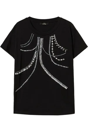 Twin-Set T-Shirt mit Kristallen