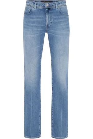 BILLIONAIRE Ausgeblichene Straight-Leg-Jeans mit Logo