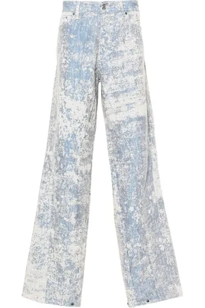 PDF Gerade Jeans mit Staub-Effekt
