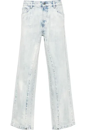 PDF Halbhohe Towers Straight-Leg-Jeans