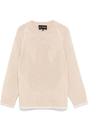 Emporio Armani Pullover mit Intarsien-Logo
