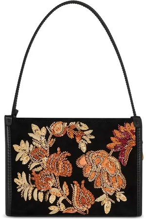Etro Bestickte Clutch aus Wildleder