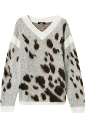 Twin-Set Pullover mit Leoparden-Print