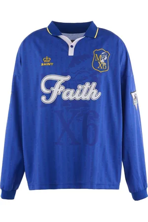 SAINT MXXXXXX Poloshirt mit Text-Print