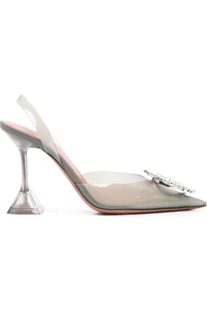 Amina Muaddi Begum Glass Slingback-Pumps 95mm
