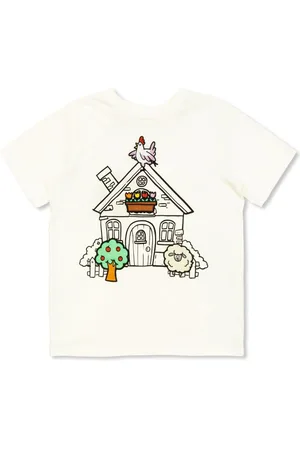 Stella McCartney T-Shirt mit Bauernhaus-Print