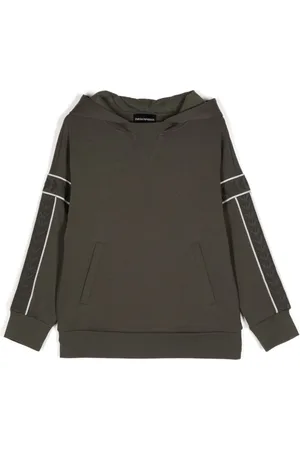 Emporio Armani Hoodie mit Logo-Riemen