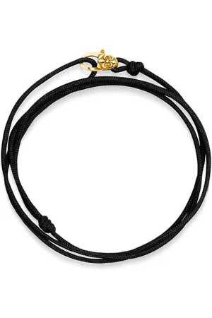 Nialaya Kordelarmband mit Fleur-de-Lis-Prägung