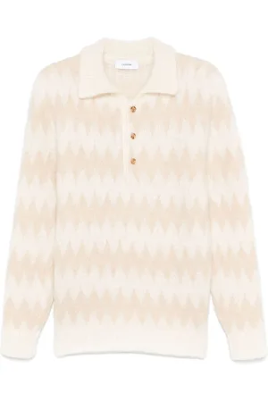 LARDINI Poloshirt mit Zickzackmuster