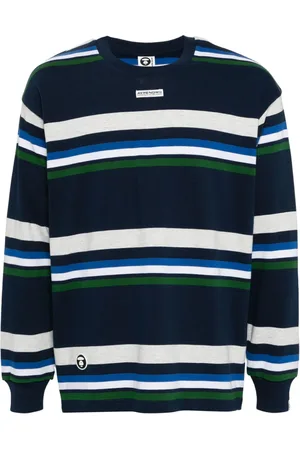 A Bathing Ape Langarmshirt mit Querstreifen