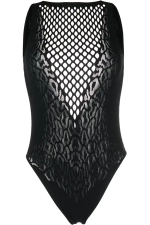 Roberto Cavalli Badeanzug mit Leoparden-Print