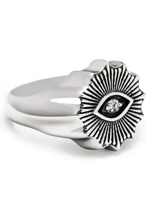 Nialaya Evil Eye Ring mit Kristall