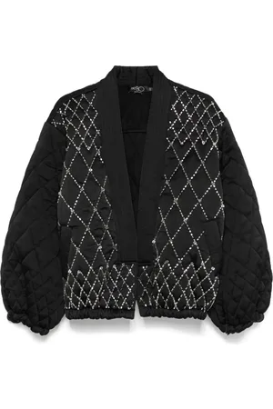 PATBO Gesteppte Jacke mit Handperlen