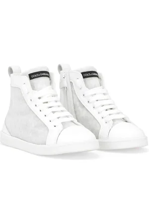 Dolce & Gabbana Mesh-Sneakers mit Logo-Print