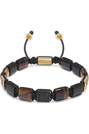 Nialaya Perlenarmband mit Logo-Prägung