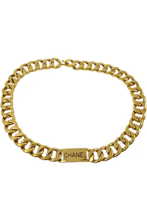 CHANEL 1990-2000s Kettengürtel mit Logo