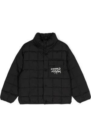 Emporio Armani Gefütterte Jacke mit Logo-Stickerei