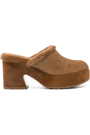 Gianvito Rossi Lyss Clogs aus Wildleder 95mm