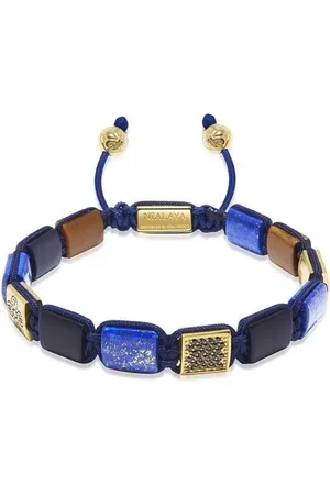 Nialaya Armband mit flachen Perlen