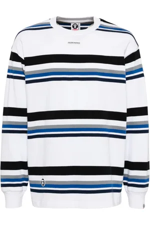A Bathing Ape Langarmshirt mit Querstreifen