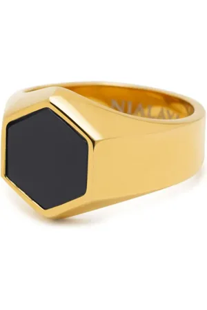 Nialaya Ring mit sechseckigem Schmuckstein