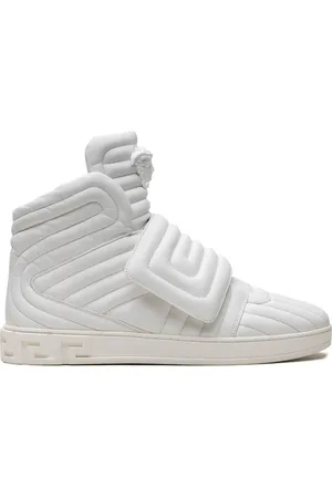 VERSACE Gesteppte "White" High-Top-Sneakers