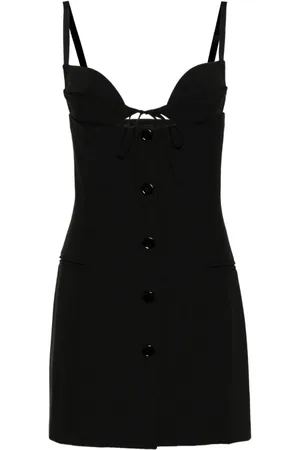 Nensi Dojaka Minikleid mit Knöpfen