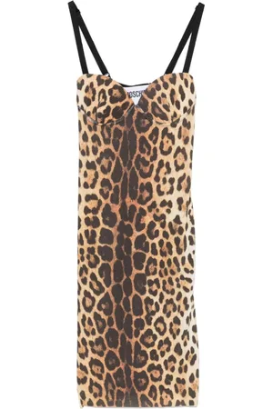 Moschino 2000s Minikleid mit Leoparden-Print