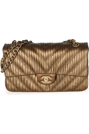 CHANEL 2018 mittelgroße Double Flap Schultertasche