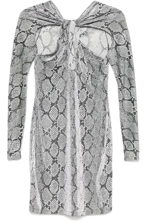 COPERNI Minikleid mit Lurex-Schlangen-Print