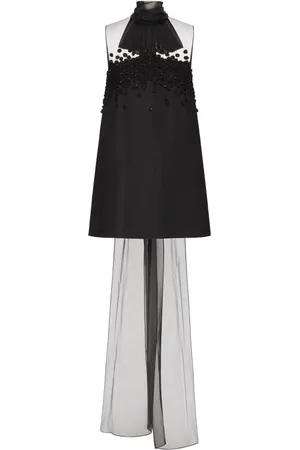VALENTINO GARAVANI Seiden-Minikleid mit Paillettenverzierung