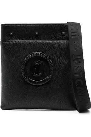 Roberto Cavalli Kuriertasche mit Logo-Schild
