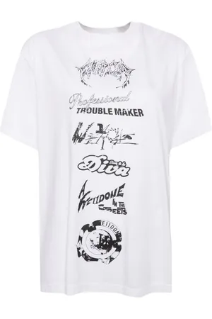We11 Done T-Shirt mit mehreren Logos