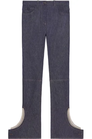 Courrèges Gerade Jeans mit Logo-Stickerei