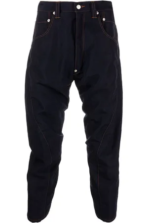 JUNYA WATANABE Cropped-Jeans mit Patchwork-Detail