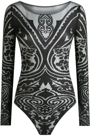 Etro Ärmelloser Body mit Paisley-Print